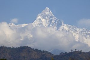 View of Fishtail Mountain from Pokhara