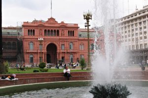 Casa Rosada and fountain in Buenos Aires