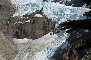 Glacier views on the walk to Fitz Roy Base Camp