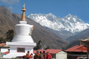 View of Mount Everest from Thyangboche. Image by A Raynsford
