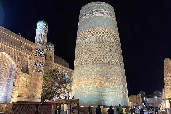 Khiva old city at night 600x400