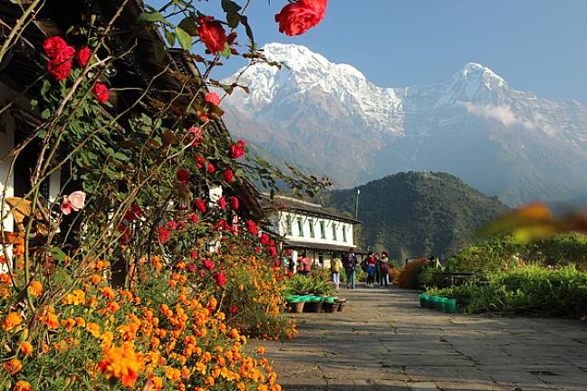 Trekking lodge annapurnas nepal 600x400