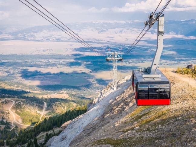 National Parks of America Teton aerial tram