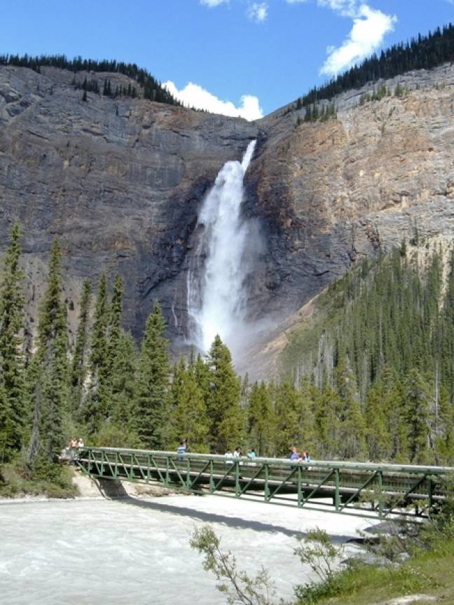 National Parks of north America Yoho waterfall