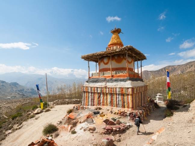Best places to visit nepal Mustang stupa