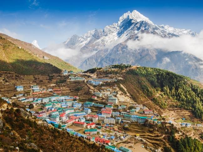 Best places to visit nepal Namche Bazaar