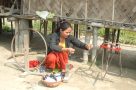 Tribal village weavers