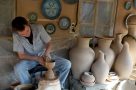 A ceramics workshop in the Fergana Valley, Uzbekistan