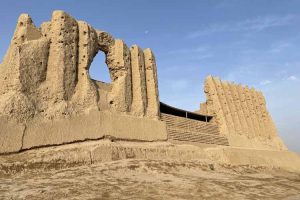 Ruins of an ancient city at Merv, Turkmenistan