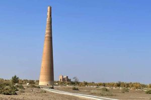 Kutlug-Timur minaret at Kunya Urgench, Turkmenistan