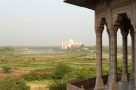 Golden triangle tour india views of Taj from Red Fort