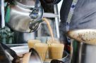 Golden triangle tour india Chai Masala tea being poured India