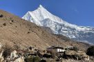 The snowy peak of Mount Jitchu Drake