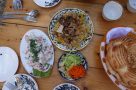 A traditional Uzbek meal