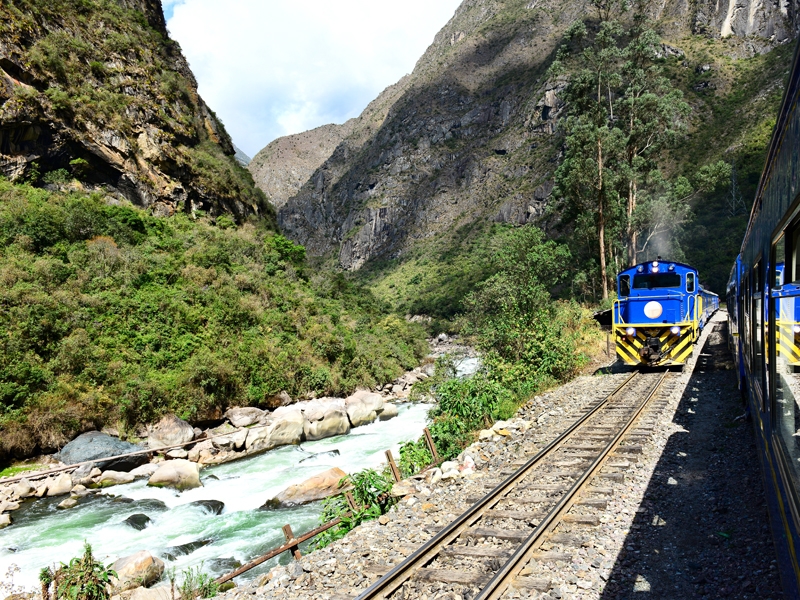 Train to Machu Picchu town