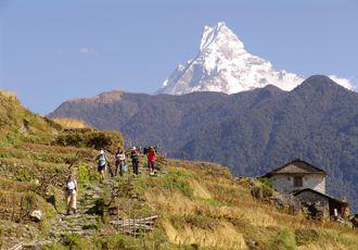 Walk in the foothills of the Annapurnas