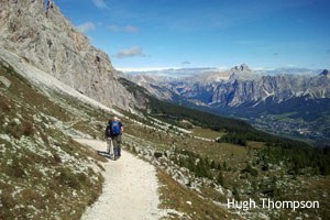 Hugh Thompson treks the mighty Dolomites