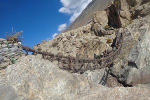 A new bridge for a new year - Zanskar twig bridge finished!